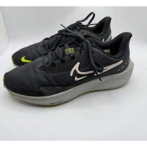 Nike Air Zoom Pegasus 39 Shield Mens Size 8 Black Green Running Shoes DO7625-002